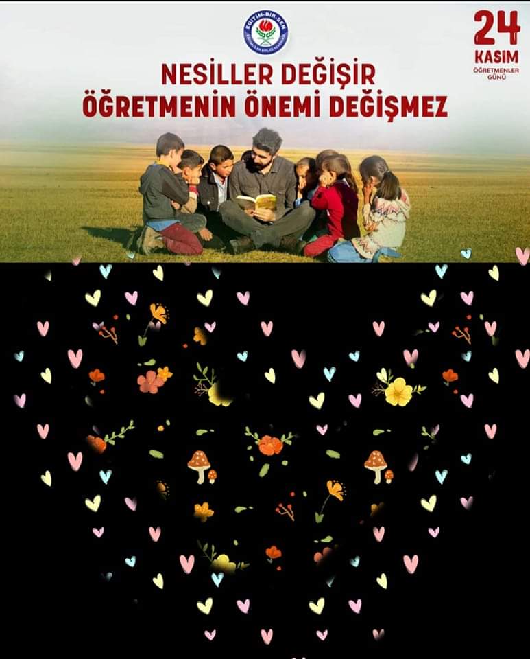 Geleceğimizin inşasında önemli rol alan baş tacımız öğretmenlerimizin 24 Kasım öğretmenler gününü kutlarım.
              Davut ZENGİN 
Kahramankazan İlçe Temsilcisi