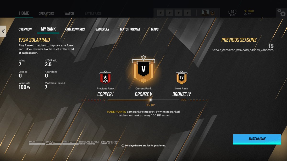 7 matches von copper zu bronze, hab pro win imme 80mmr max bekommen, das wird soo lange dauern um in die high ranks zu kommen