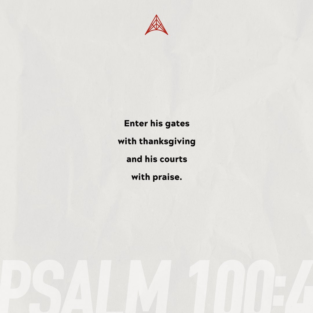 WAAmbassadors's tweet photo. H A P P Y   T H A N K S G I V I N G

Psalm 100:4 - “Enter his gates with thanksgiving, and his courts with praise! Give thanks to him; bless his name!” https://t.co/DgCUumLsCu