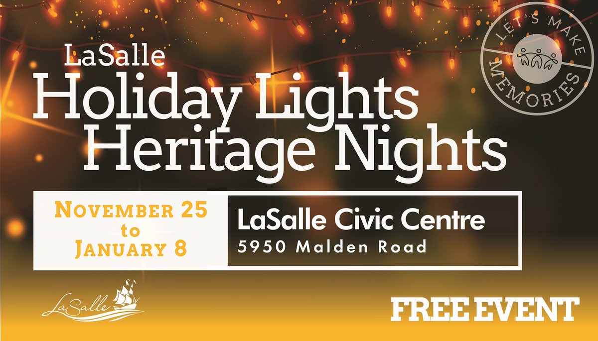 am800_cklw_'s tweet photo. Join the A-Team for the @TownofLaSalle Holiday Lights Heritage Nights kick off tomorrow at the LaSalle Civic Centre!

#LaSalleHolidayLights https://t.co/c5AVglnIPf