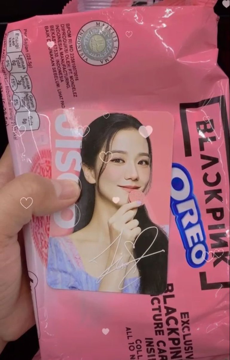 BLACKPINKCNTRAL's tweet photo. #JISOO, #JENNIE, #ROSÉ &amp; #LISA x Oreo Photocards

#블랙핑크  @BLACKPINK https://t.co/1YMd1DVJvr