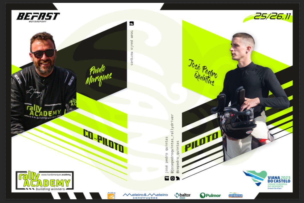 É já este sábado que sai para as nossas estradas o Rali de Viana do Castelo!

Um evento muito aguardado por todos onde contamos com todo o vosso apoio 🚀

José Quintas / Paulo Marques #82