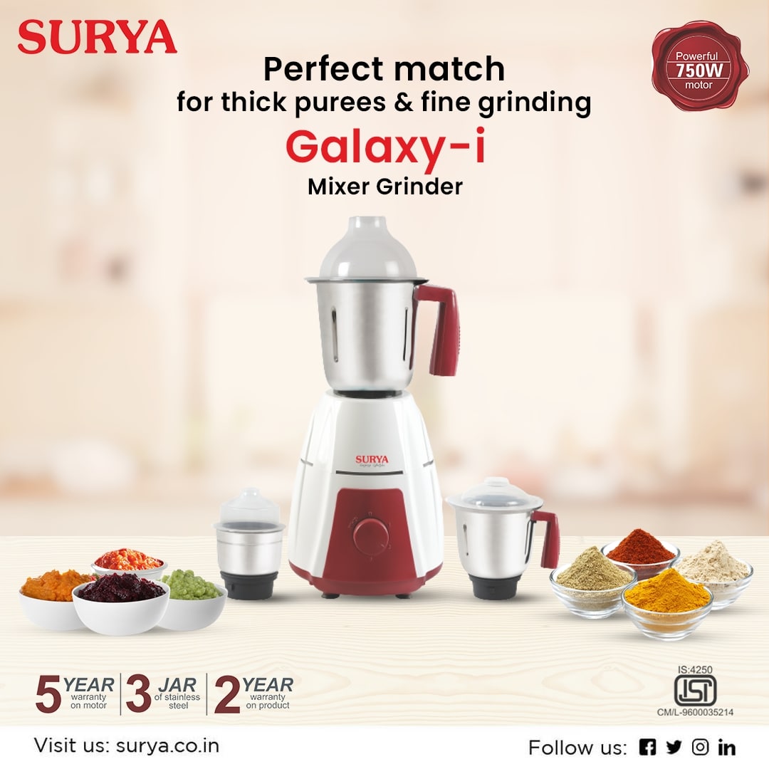 surya roshni mixer grinder 750 watt