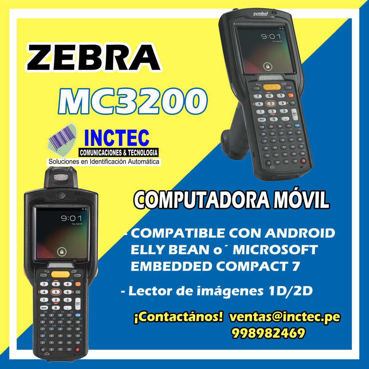 inctec_sac's tweet photo. Los terminales industriales son dispositivos robustos que se usan en logística, producción, rutas postales y cualquier otra situación que requiera resistencia y alto rendimiento de aplicaciones.
Pedidos 👉📲Whatsapp : 981396297 
👉 marketing@inctec.pe 
😃https://t.co/QAvF1Z18WP https://t.co/JHdoJrNK86