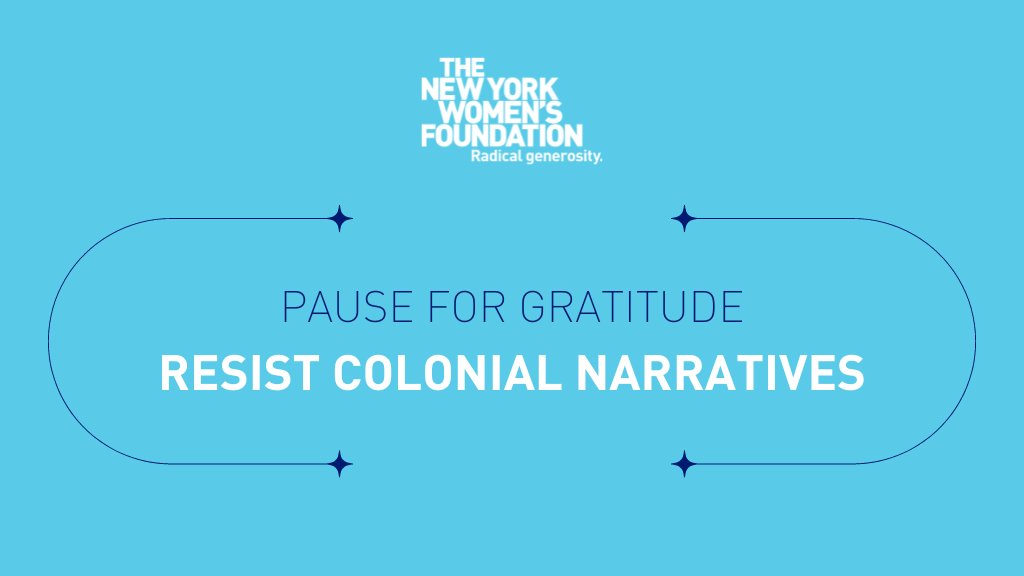 Today, we're thankful for our incredible community of grantee partners, donor partners, Board, staff, and supporters like you! 💞 As we reflect on the importance of gratitude, we observe #NationalDayofMourning and resist colonial narratives around the history of Thanksgiving.