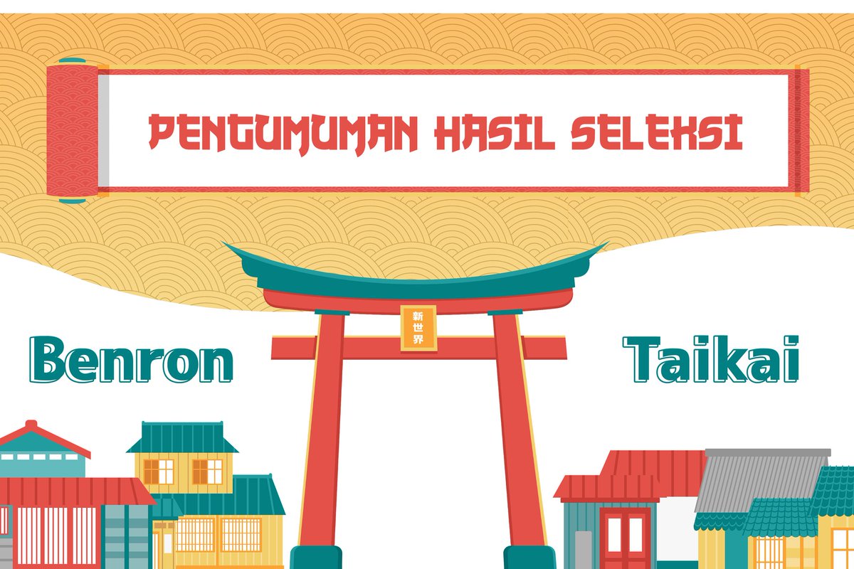 jpcunesa_'s tweet photo. [HMJ Bahasa dan Sastra Jepang Universitas Negeri Surabaya]
Proudly Present 
🏮Japan Pop Culture 2022 A New World🏮

📢SELEKSI BENRON TAIKAI📢 https://t.co/VS04AiEO6X