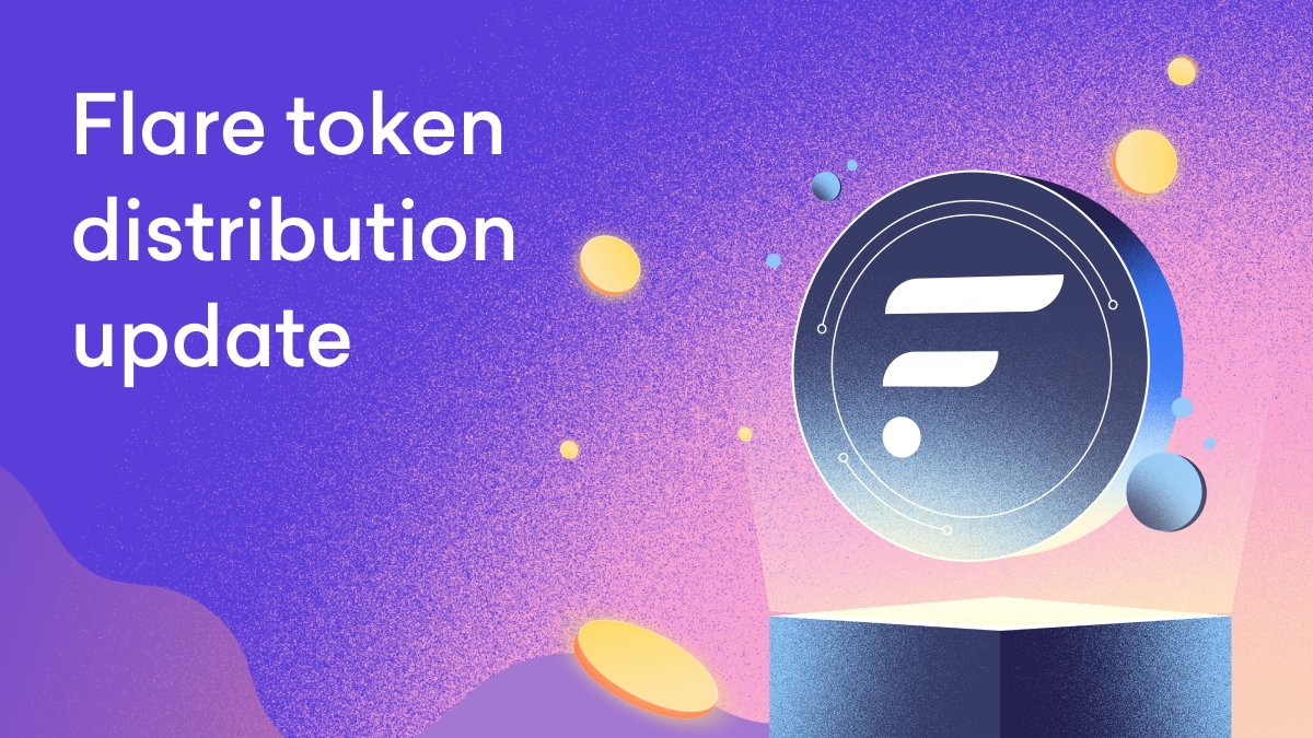 Update on the $FLR <a href="/FlareNetworks/">Flare ☀️</a> distribution!
 
✅ Funding is now enabled

Here’s what to expect next:
🗓 Airdrop distribution to take place soon
ℹ️ Staking and Trading will be available
 
More details 👉 k.xyz/3Uj