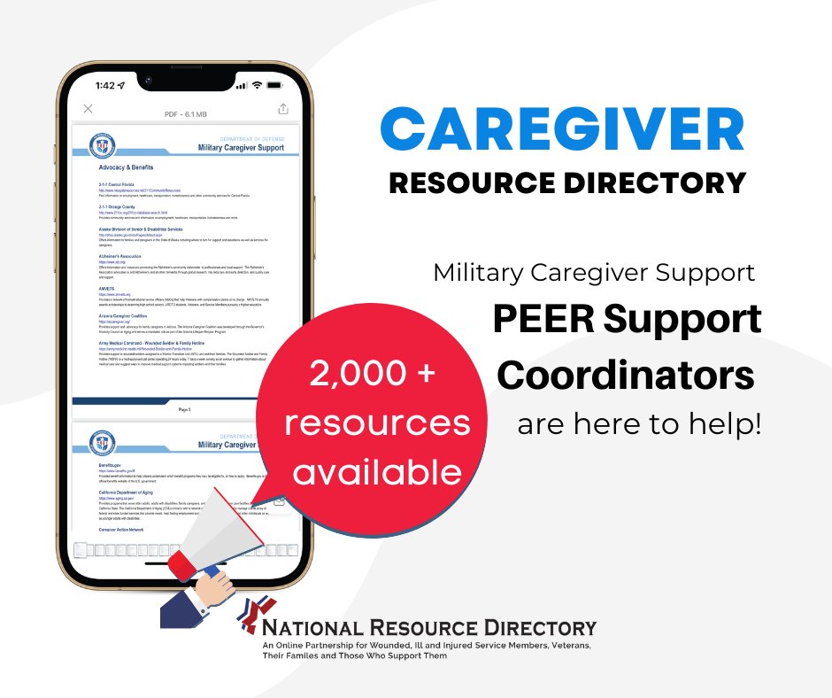 The new e-CRD has popular and unique topics #militarycaregivers are searching for 🔎  Find resources and programs that cater to you, your service member, and family’s needs!

#eCRD 📖 bit.ly/3wfPt94 
<a href="/WarriorCare/">DoD Warrior Care</a> Military Caregiver Support 👉 bit.ly/3Ln2OSB