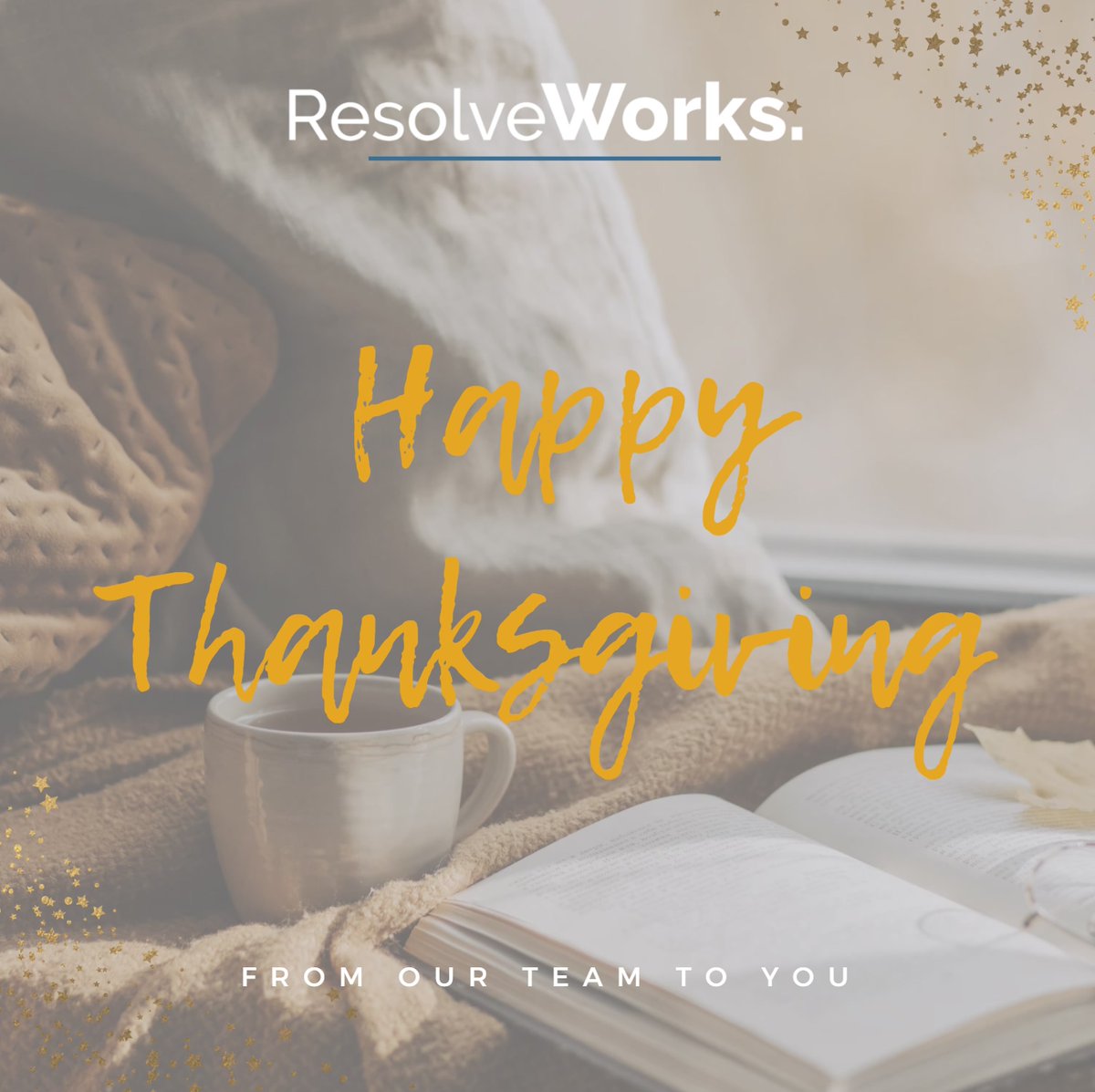 May the wishbone snap in your favor this thanksgiving. Happy Thanksgiving from your team here at ResolveWorks. We hope you have a happy, peaceful and warm day.