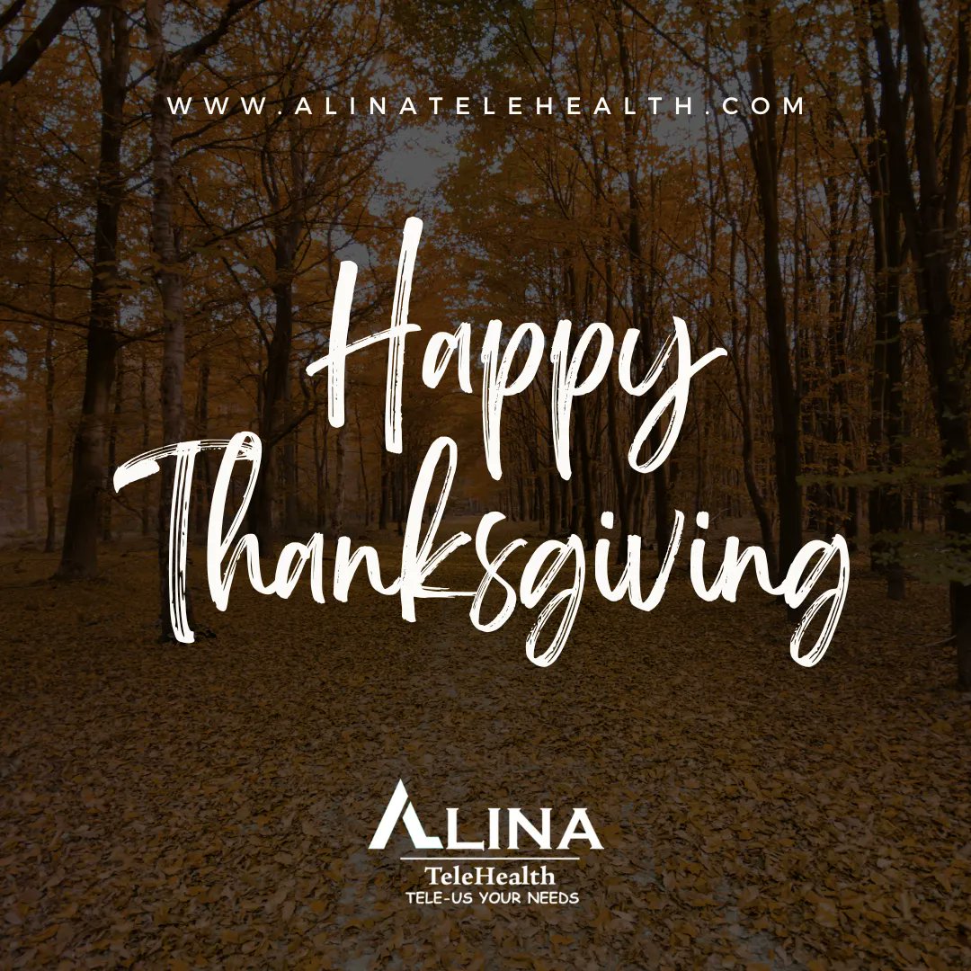 AlinaTelehealth's tweet photo. We Alina Telehealth wishing Everyone a Happy Thanksgiving! May you all enjoy this wonderful occasion and have lots of fun throughout the whole year.
#thanksgiving #thanksgivingart #happythanksgiving #TeleMedicine #TeleHealth #TelePsychiatry #TeleMedicineProgram #HealthSector https://t.co/qX3Nd7ucY2