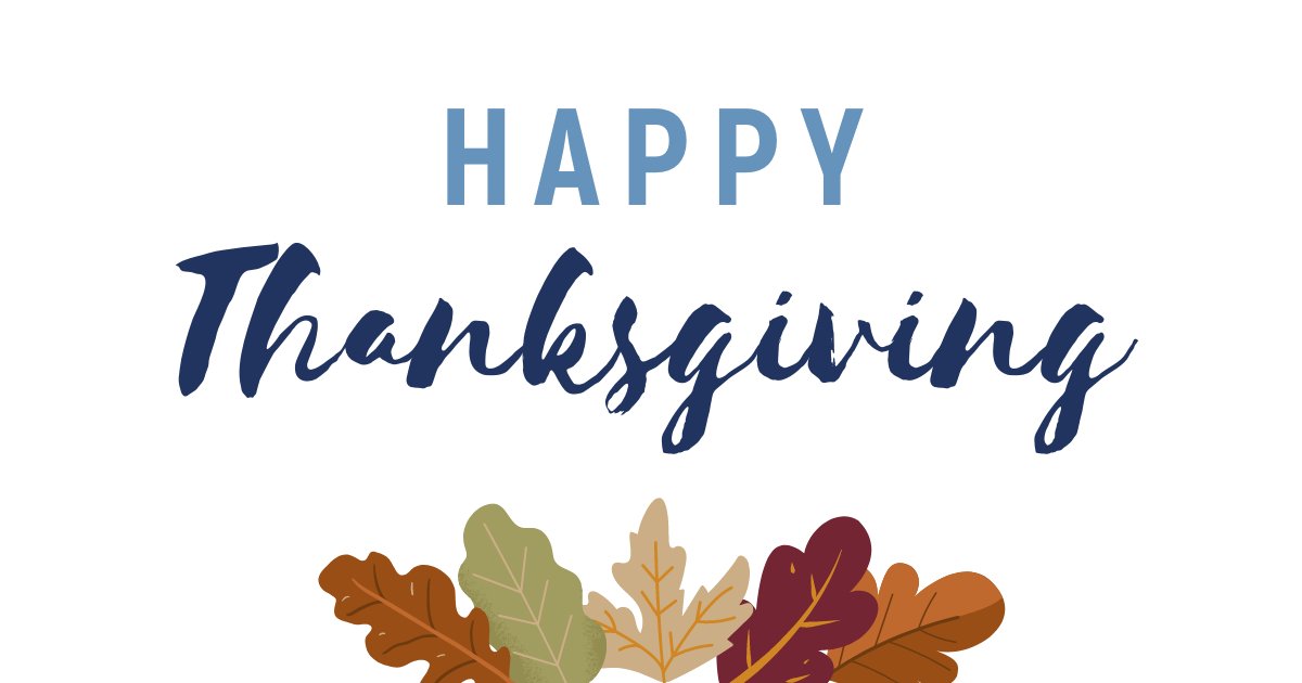 We wish you a safe and happy Thanksgiving!
