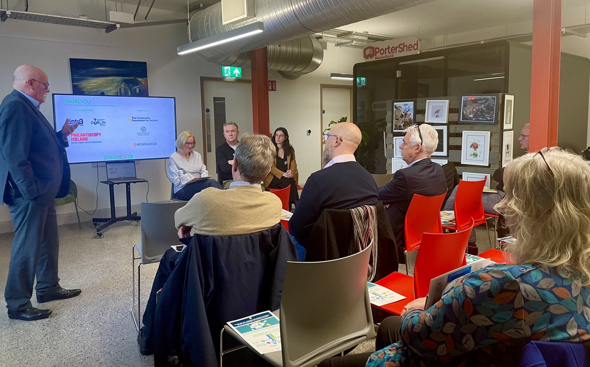 2into3's tweet photo. Massive thanks to our panellists at our Galway #GivingIreland 2022 Report Launch this morning @_sharonfitz from @COPEGalway & John Crumlish from @GalwayIntArts. Our in-person events have concluded & we look forward to subsector webinars, starting next week #fundraising #nonprofit https://t.co/DpYlybJduM