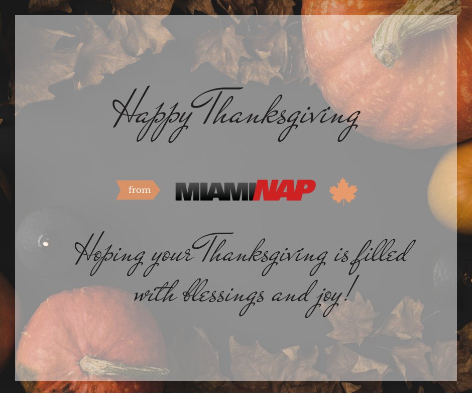 MiamiNap's tweet photo. Thankful for our amazing clients and friends who have helped us grow and supported us along the way. We are truly blessed. 

Wishing you all a very happy Thanksgiving! 🦃 

#thanksgiving #happythanksgiving #datacenterflorida #colocationmiami https://t.co/HgVTkHoNR8
