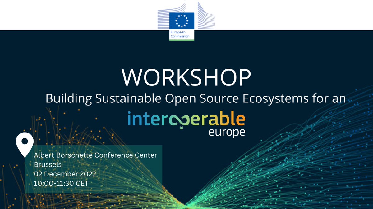 InteroperableEU's tweet image. In light of the @EU_Commission landmark proposal for an #InteroperableEuropeAct, a workshop about Building Sustainable #Open_Source Ecosystems will take place on 02/12 in Brussels!

More info: 👉swforum.eu/oss-open-sourc…
Registration link (via EU Login): 👉🏼 scic.ec.europa.eu/ew/register/dg…