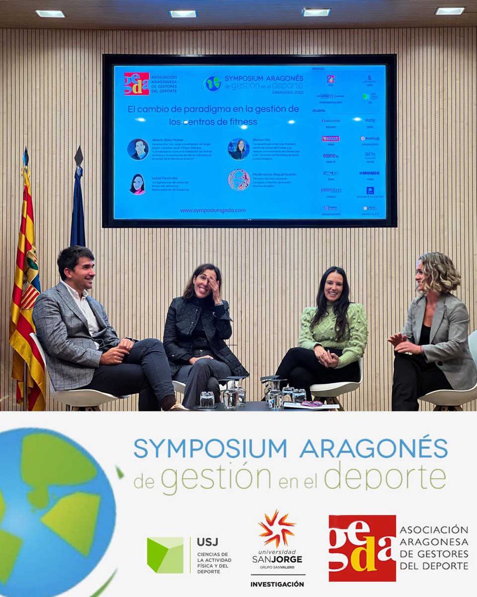 GedaGedaragon's tweet photo. Arranca la sesión de tarde del VII Symposium Aragonés de Gestión en el Deporte, con un Panel de expertos/as y una mesa redonda.
#SAGD22 #gestiondeldeporte #GEDA https://t.co/hbmZ4IzWYl
