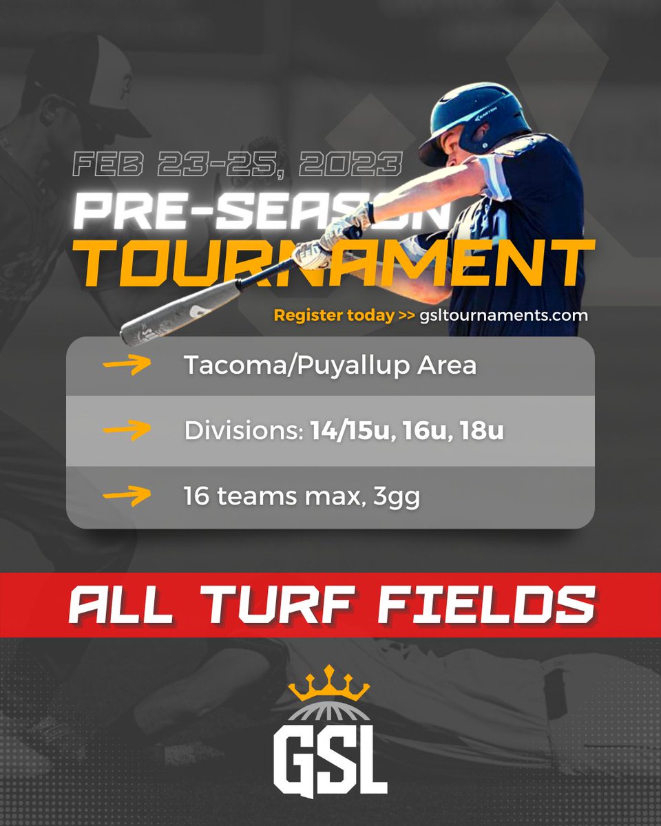 Lock in your team today for GSL's Pre-Season Tournament - LIMITED SPACE AVAILABLE 👇 @gsltournaments

Register Now 👉 bit.ly/3GDgqKA