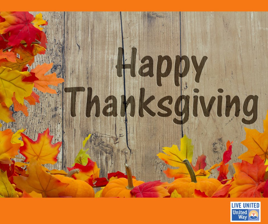 Happy Thanksgiving from your friends at United Way of the Wabash Valley!