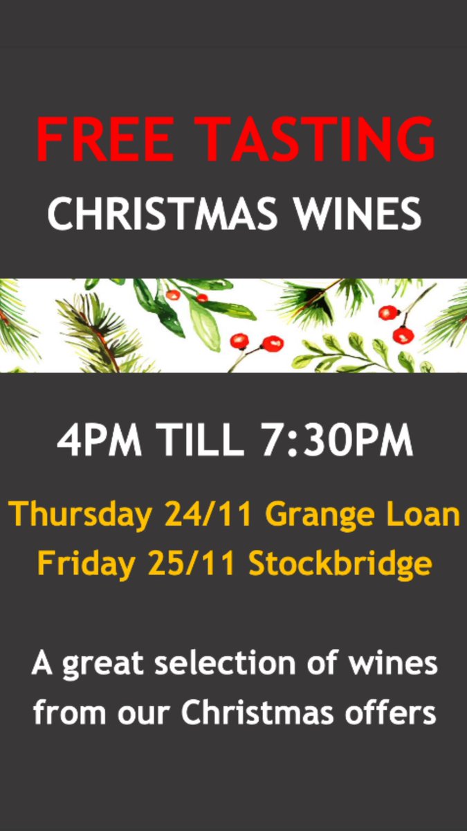 Fed up with a days home Schooling? Does it bring back the dread of lockdown? Why not enjoy a few glasses of wine on us, just like lockdown

Tonight from 4.30pm with the Edinburg my Farm shop open over the road for samples too