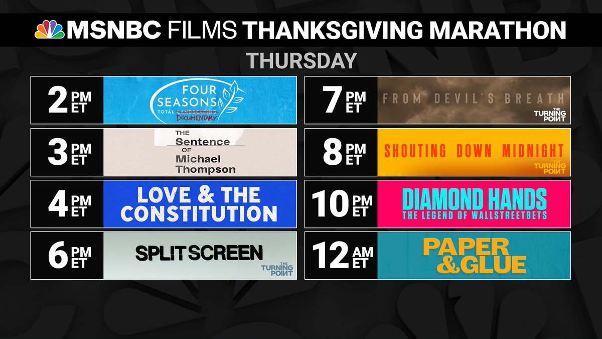 MSNBC on Twitter "MSNBC Films presents a holiday marathon of