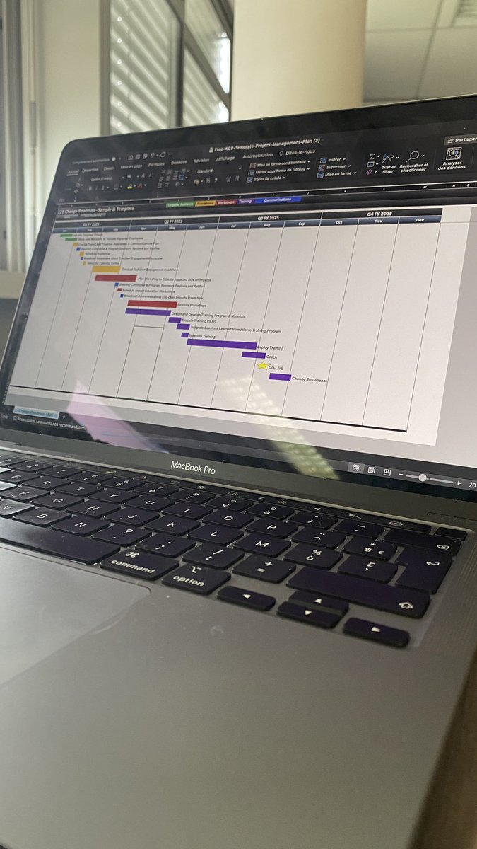 apopssss's tweet photo. Aujourd’hui, en filière Digital Business, journée avec Marie-Pierre GENAILLE. #dbbach 

🔃 Le Change Management. 

✅Cela correspond à la période d’accompagnement d’une entreprise lors de restructurations, changements de processus de travail … 

Travail en équipe 🤝 https://t.co/OoDbwAisEg