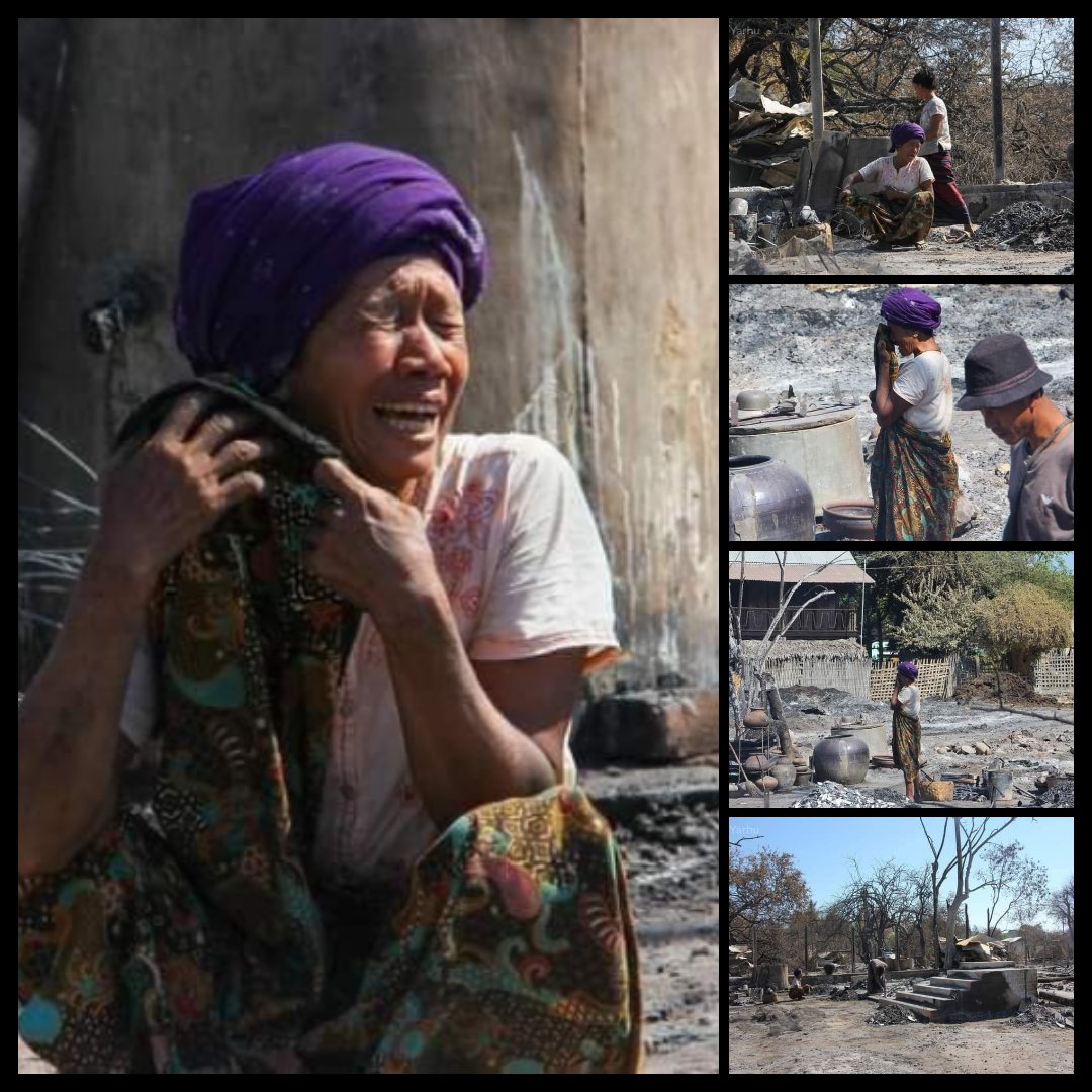 december132021's tweet photo. People are suffering because Terrorist Soldiers under #MilitaryCouncil are burning down many villages in #Myanmar &amp; killing many people.
The Leaders of the #World, including @UN and @ASEAN are watching silently despite many witnesses.
People are waiting for an organization that https://t.co/VJzkRQVmDO