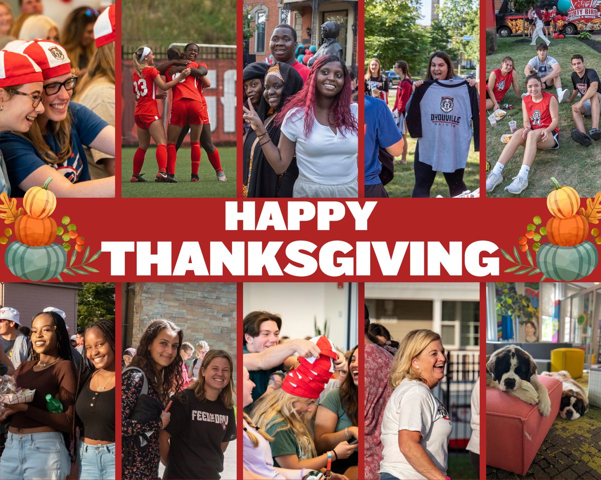 DYouville's tweet photo. We're beyond thankful for our D'Youville family.
Have a great holiday. https://t.co/fM9C9ZJEYj