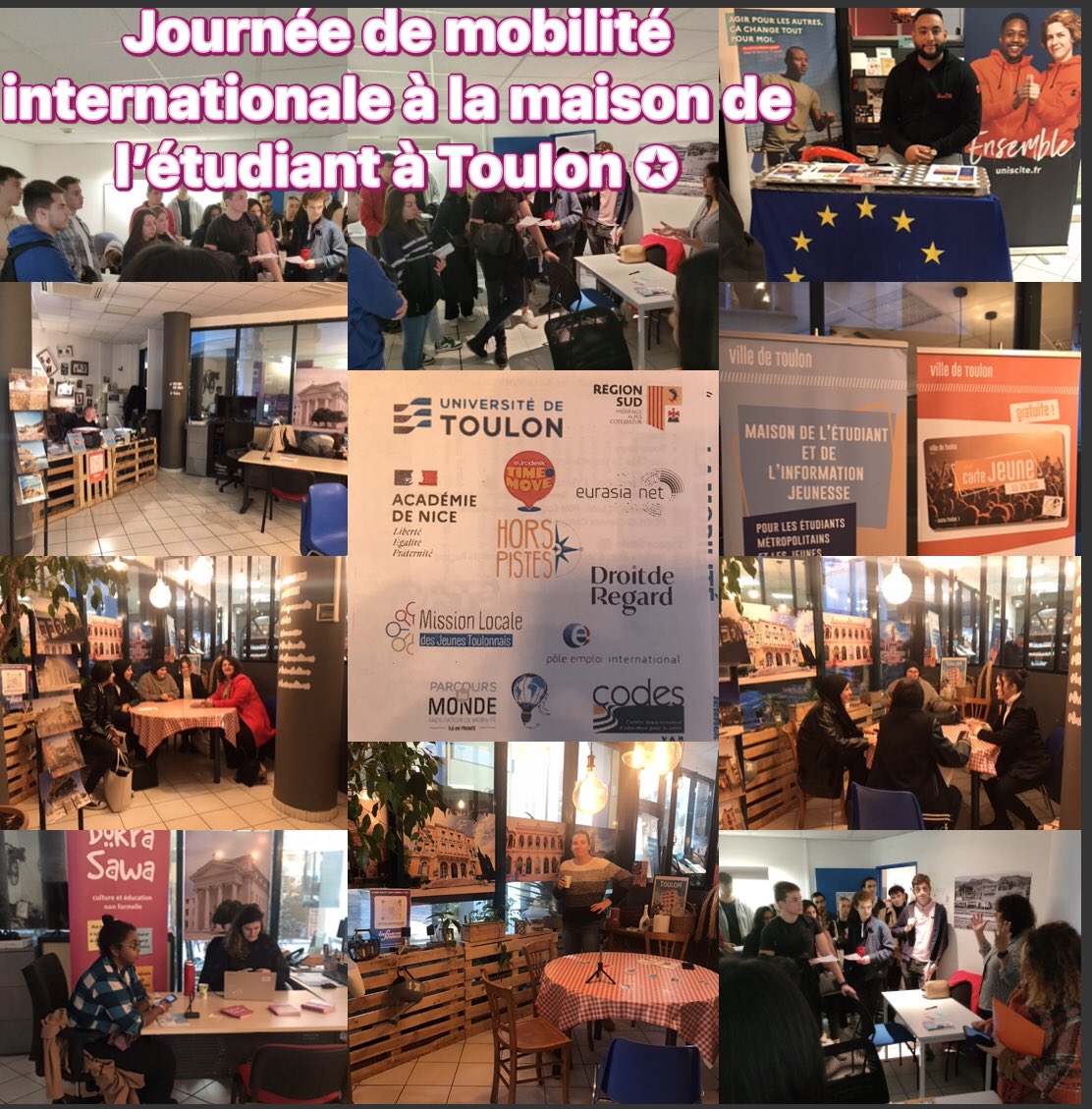 Avec @poleemploi_VAR, l’agence de #ToulonFoch a participé au rdv de la #mobilitéinternationale à la <a href="/MDEIJ/">Marco Deij</a> à <a href="/VilleDeToulon/">Ville de Toulon</a> aux côtés de <a href="/maRegionSud/">Région Sud</a> Accueil et conseils aux #jeunes demandeurs d’emploi et étudiants de <a href="/kedgebsTLN/">KEDGE BS - Toulon</a> <a href="/lyceebonaparte/">BROWN</a> 
#partenariat #international