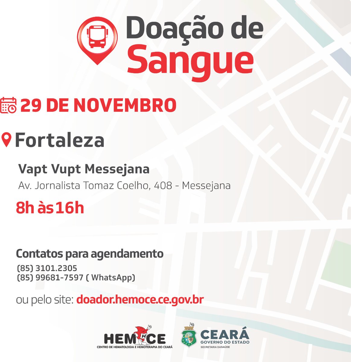pdrza's tweet photo. Alô messejaners e vizinhos! #doacao #hemoce #doarfazbem https://t.co/ONHjHWSmoi