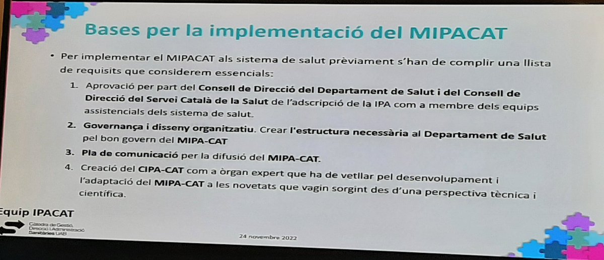 AdelaidaZabale1's tweet photo. Bases per la implementación del Model MIPACAT
#IPACAT https://t.co/JaeNW3QnTz