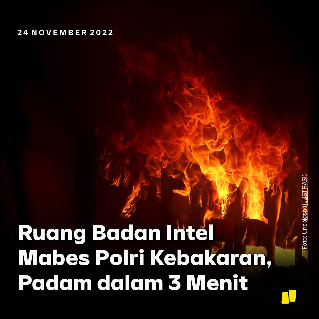 Mabes Polri kebakaran, Kamis (24/11/2022), pukul 19.55 WIB. Peristiwa ini terjadi di Ruang Badan Intelijen dan Keamanan (Baintelkam).