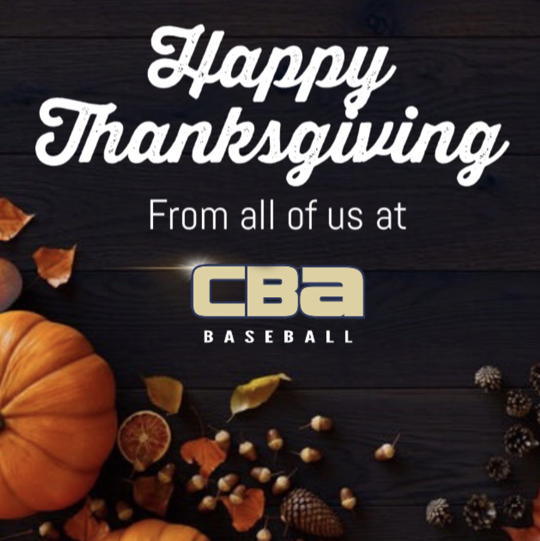 Happy Thanksgiving from all of us at CBA. Thank you to all players, parents and staff for making this all possible. #weareCBA