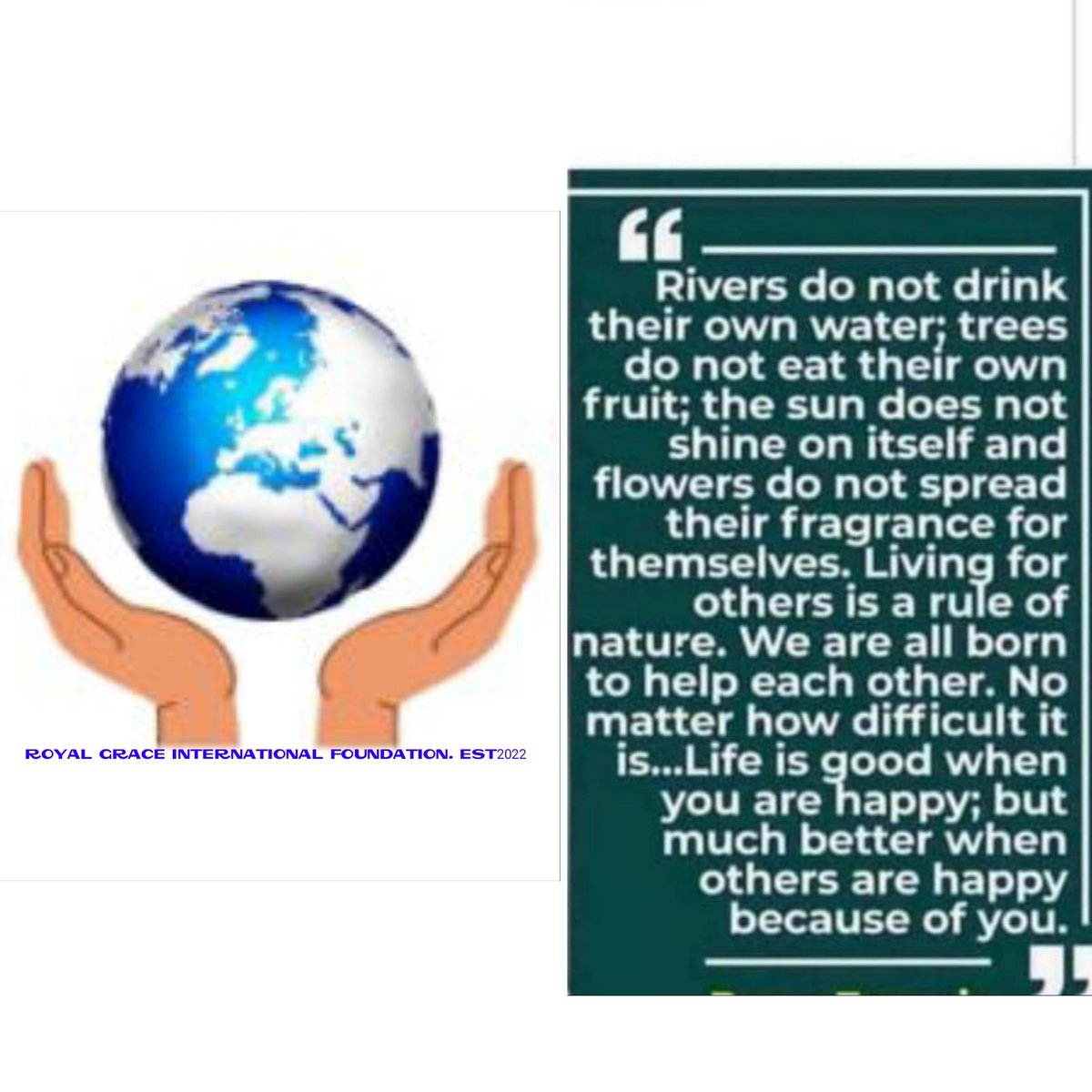 Please like,comment,share,follow us on all our social media handles.👇
Royal Grace International Foundation <a href="/facebook/">Facebook</a>, Royal Grace foundation <a href="/Instagram/">Instagram</a>, Royal Grace International Foundation <a href="/Twitter/">Twitter</a>, you can also join us on our WhatsApp group by sending ur line to 👉08129452495