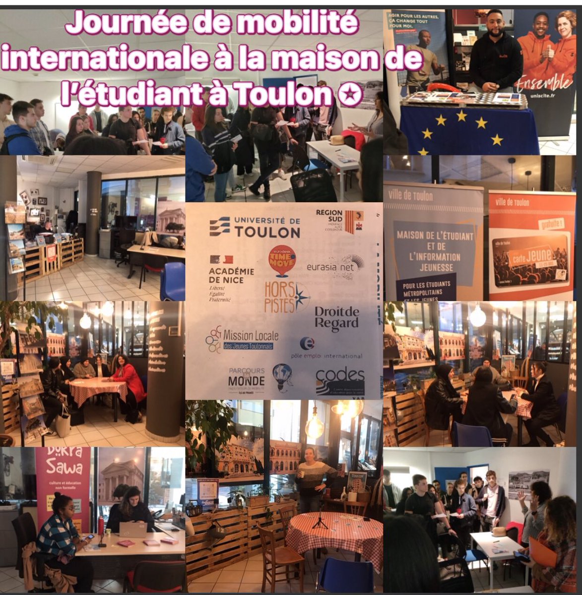 Avec @poleemploi_VAR, l’agence de #Toulonfoch a participé au rdv de la #mobilitéinternationale à la #MDEIJ à <a href="/VilleDeToulon/">Ville de Toulon</a> aux côtés de <a href="/MaRegionSud/">Région Sud</a>. Accueil et conseils aux #demandeursemploi et #etudiants de <a href="/kedgebsTLN/">KEDGE BS - Toulon</a> et #lyceebonaparte #partenariat #international