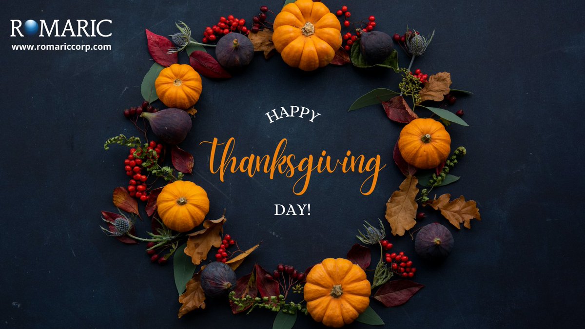 We at Romaric are thankful for our clients, partners, and especially our team members on this Thanksgiving Day. It has been a great year with many milestones achieved together!