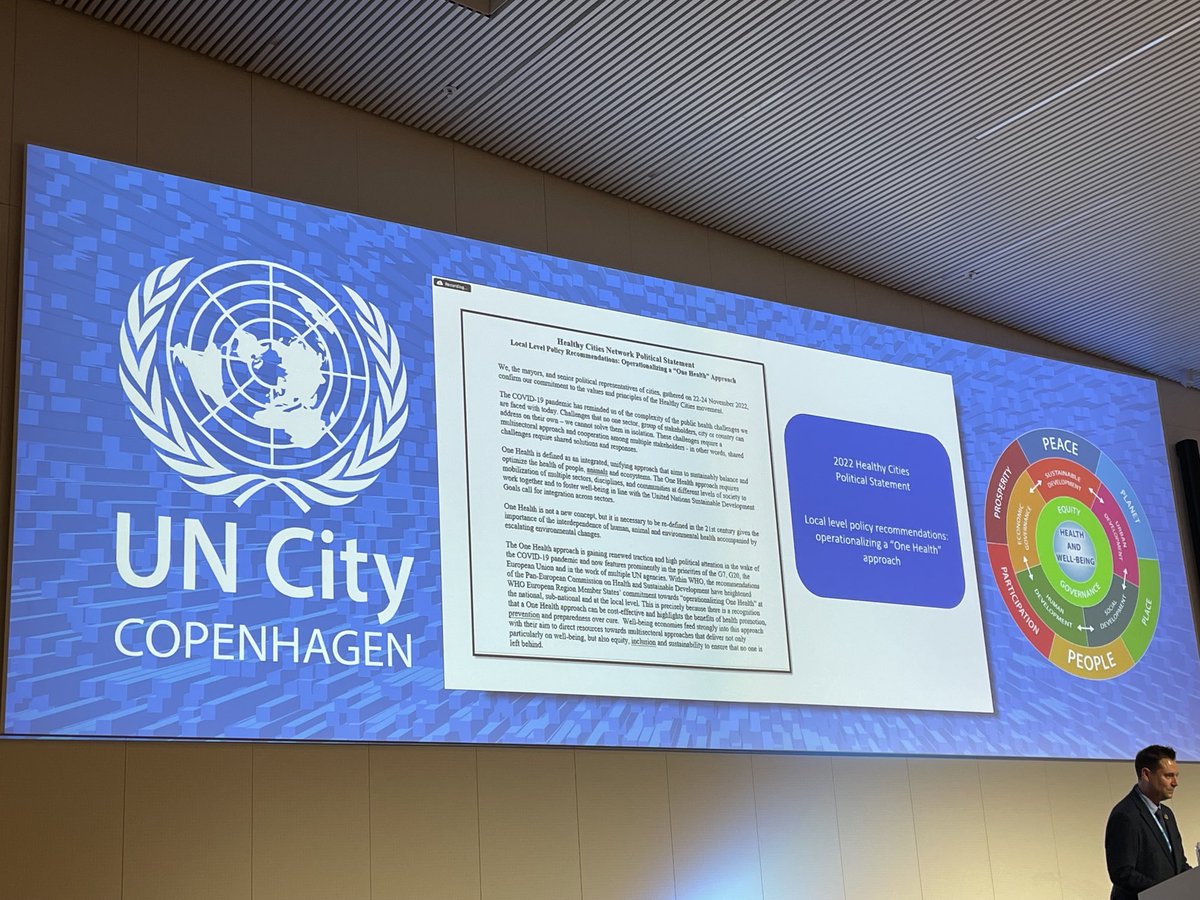 evelynedeleeuw's tweet photo. Delighted that the #WHO #EURO #HealthyCities network has just adopted a political statement (by European mayors) operationalising an urban #OneHealth approach. https://t.co/ZLgS38O7fN