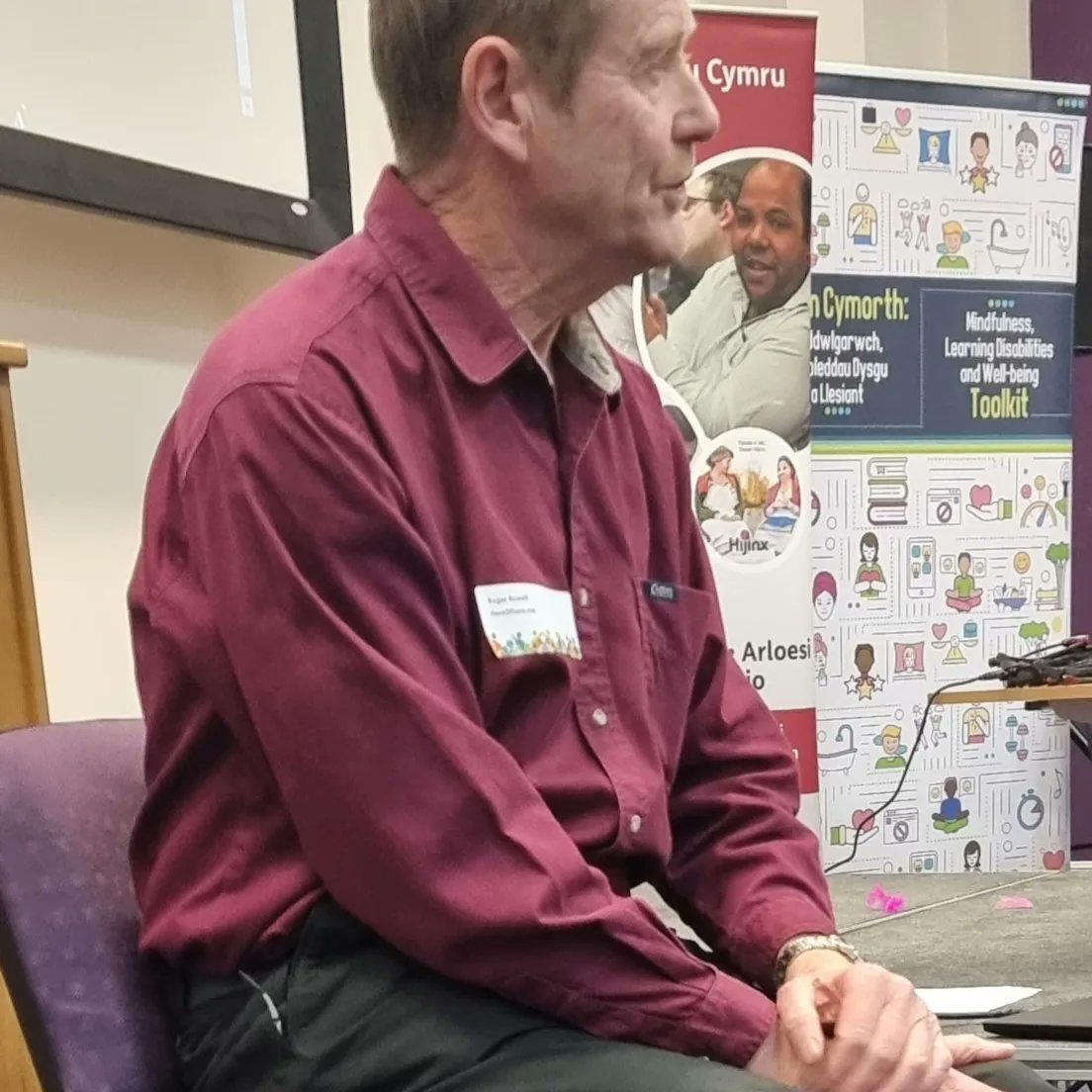 GigBuddiesCymru's tweet photo. Victoria participated in a Conference Workshop at the @LdWales Conference. This particular workshop is by and with Roger Rowett from @Here2thereM on the subject of Person-Centred Planning. #FromHere22 #OFanHyn22 https://t.co/tDt4o5lIxq