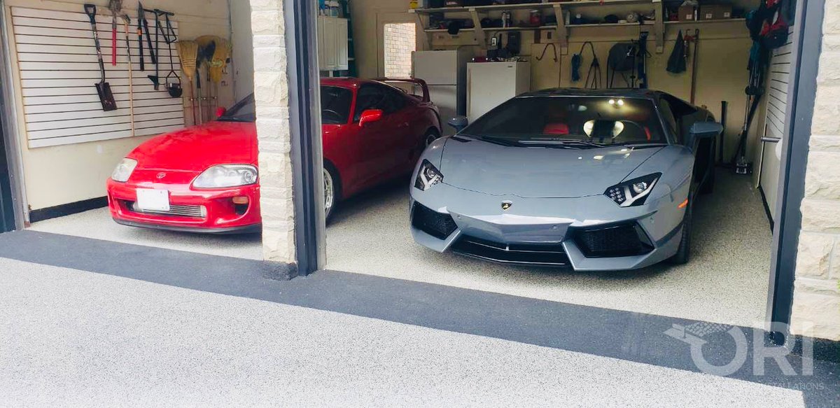 _safescapes's tweet photo. The finishing product of a marvellous driveway/garage installation! 
.
.
Call 1-888-662-4939 
Visit us at https://t.co/wFrH75SoUb 
.
.
#Driveway #Garage #Rubbersurfacing #Safetysurfacing #ORI #OntarioRubber #Rubber #Surfacing #Lambo #Supra https://t.co/cAU3BuIHm0