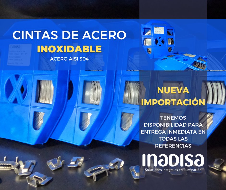 INADISA's tweet photo. Tenemos disponibilidad para entrega inmediata, aprovecha nuestros precios de cintas de acero inoxidable 304.

📞Contactate para más información
3223797112
ventas.online@inadisa.com https://t.co/hTNalkU3BU