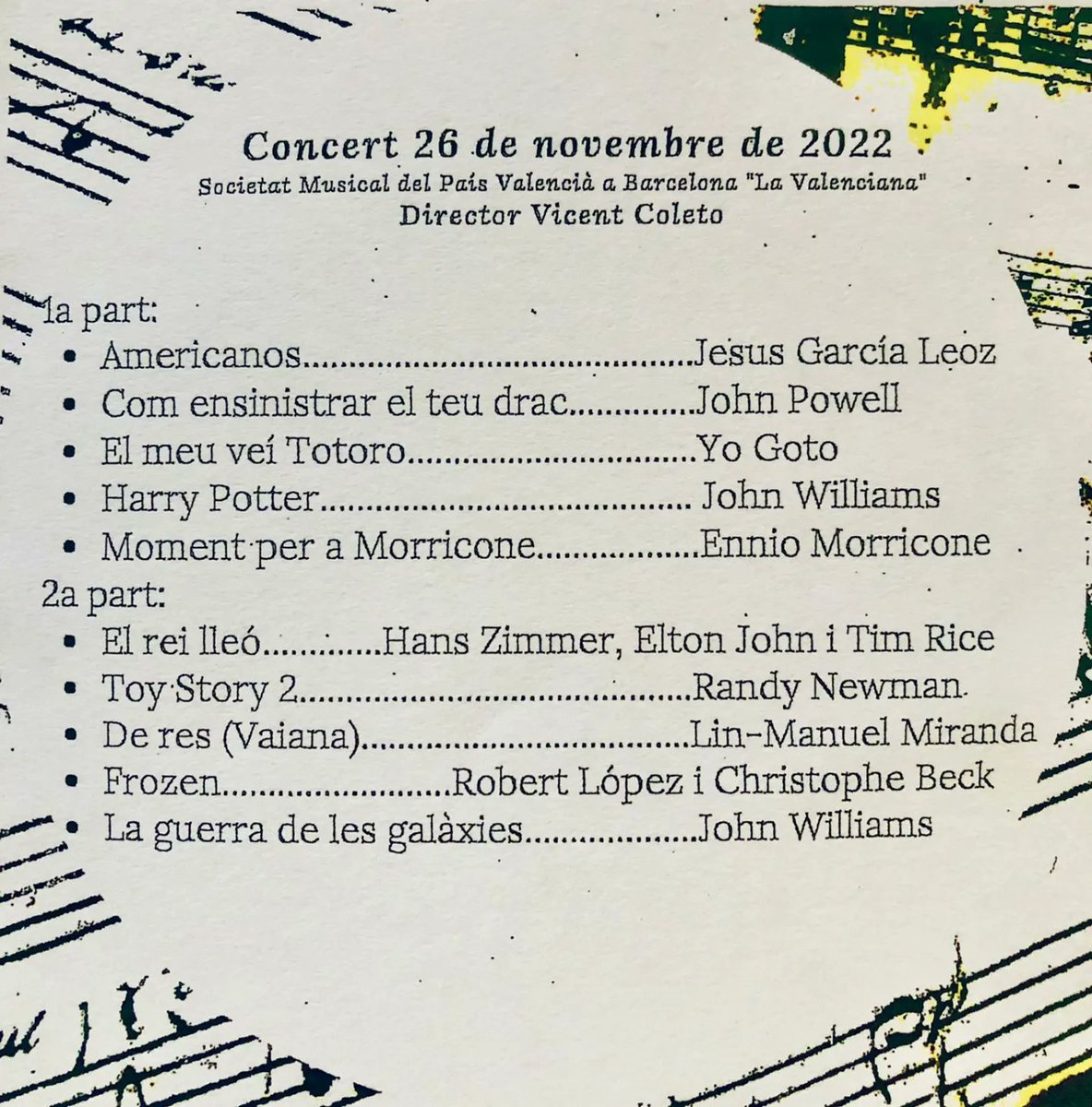 Aquest dissabte vos esperem a l'Escola del Mar de Barcelona amb un programa dedicat a infants i famílies. Bandes sonores! 

Vine i gaudeix de la música de cinema!