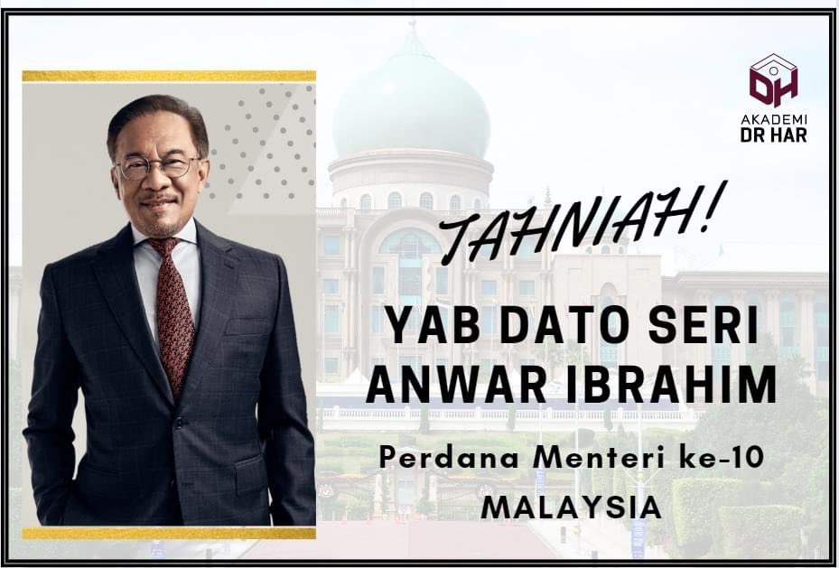 Alhamdulillah, terima kasih ya Allah yg Maha Agung! Semoga YAB DSAI terus dlm bimbingan Ilahi, memimpin Malaysia dgn iman,taqwa sejati. Selamat bertugas, YAB Perdana Menteri!