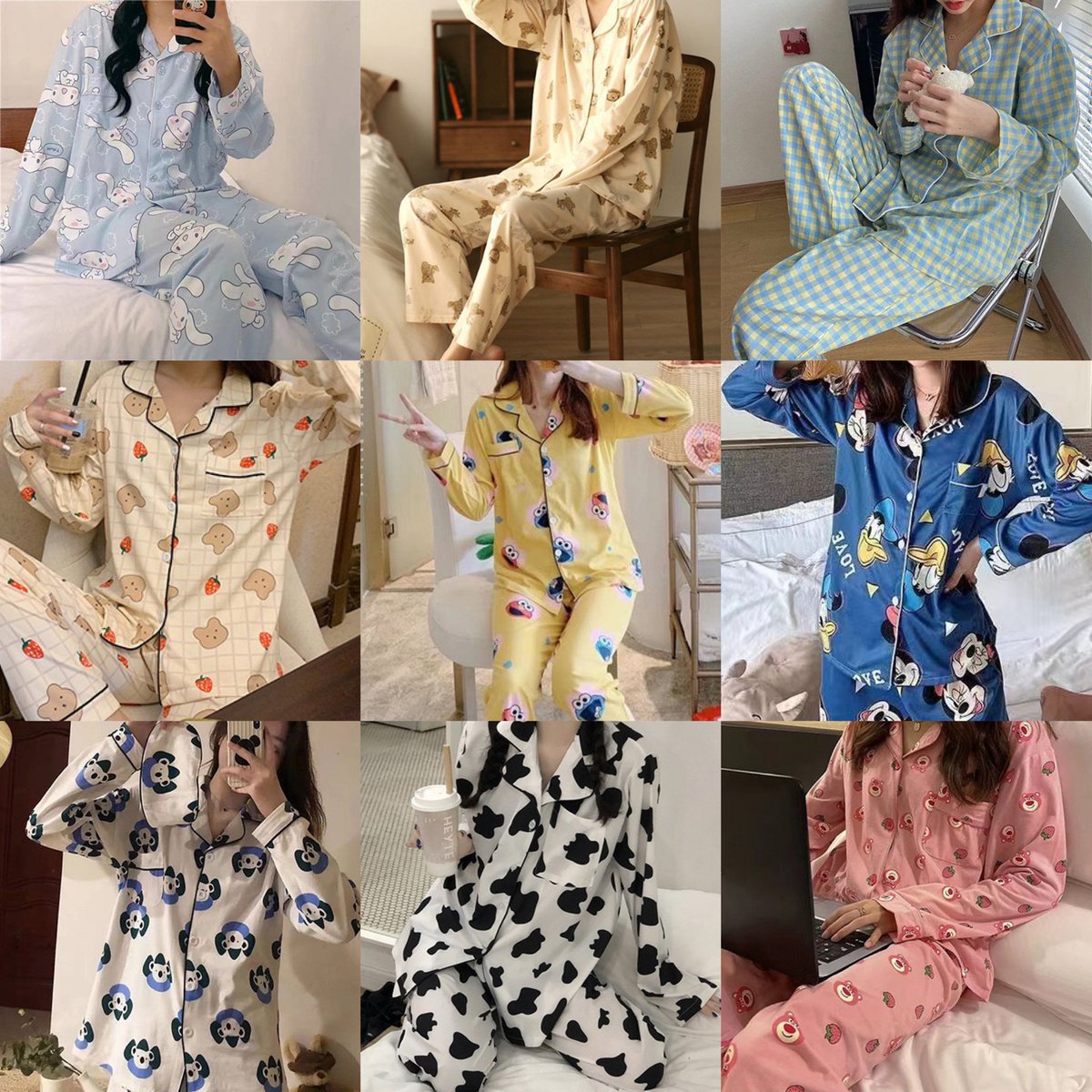 ชุดนอนแขนยาว ขายาว
ฟรีไซส์ ใส่ได้ถึงน้ำหนัก70กก. ค่า

ราคา 219 บาท
จ่ายตอนของถึงไทยค่า⭐️