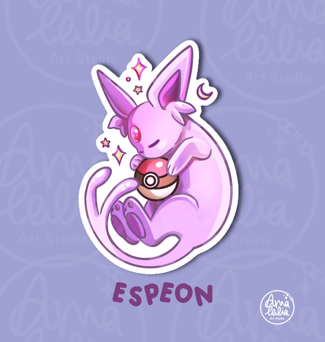 Espeon Chibi Eeveelution 🌜
Purple Kitty Cat 🐱 
Mysticial &amp;misterious 🌠

#pokemon #pokemonscarletandviolet
#chibiart #chibidrawing #digitalart #espeon #espeonfanart #kawaii #cat #catfanart #anime #animefanart #espeonart #smallbussinessowner #game #gamer