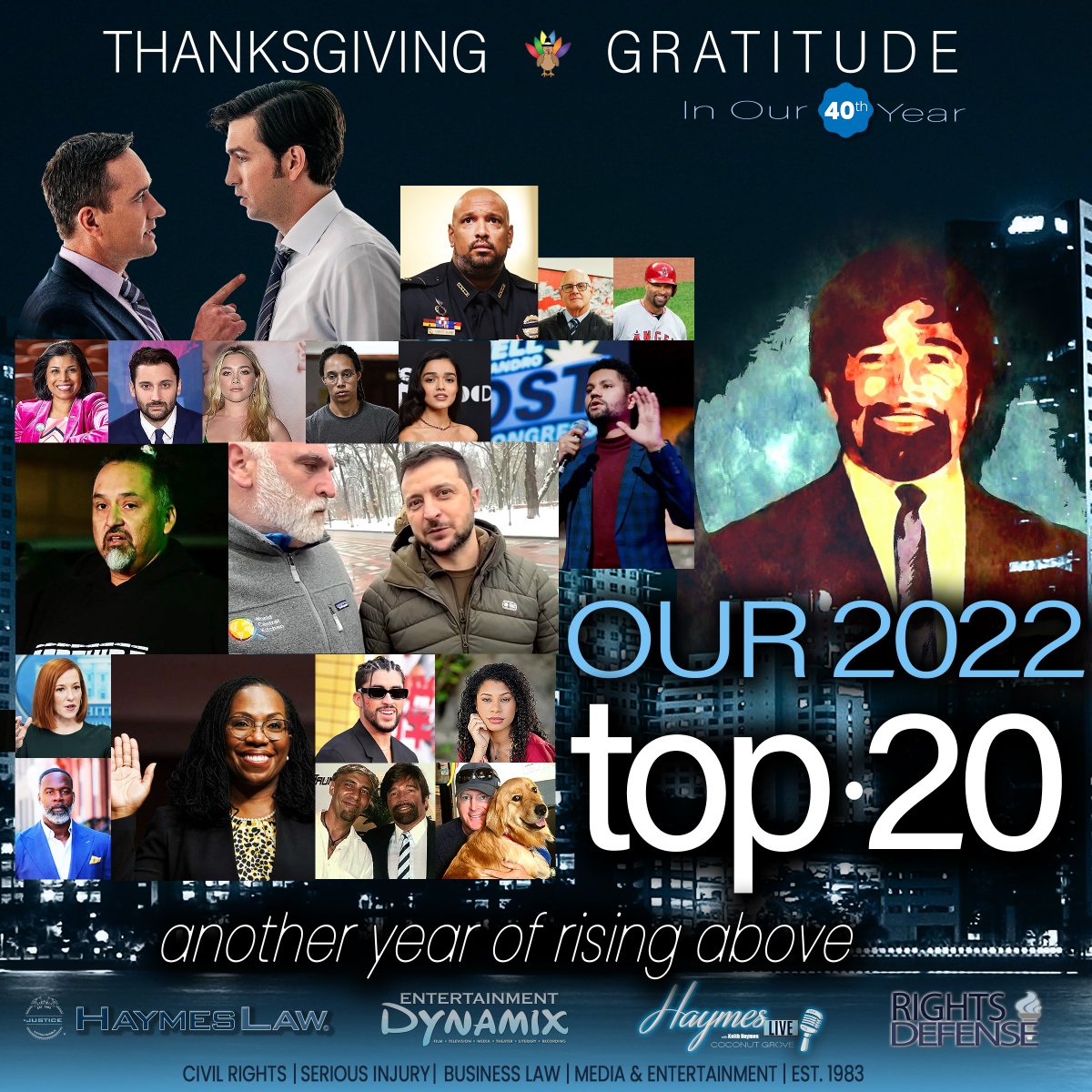 KeithHaymes's tweet image. Confident, that we can parlay the inspiration of the #gratitude season into year-round decency and better appreciation of our sisters and brothers, all of 'em, let's make it happen #HappyThanksgiving 🦃 and here's our snapshot of some who fondly caught our attention this year.