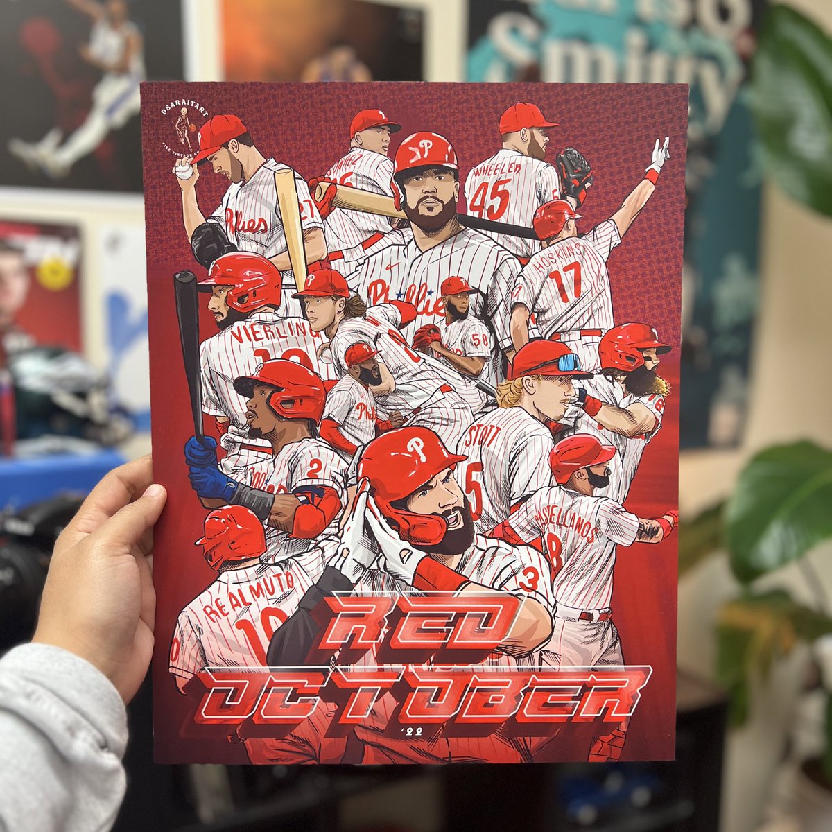 dhwanisaraiya_'s tweet image. Happy Thanksgiving! 🦃 

The holidays can be a tough time for some people so I’m giving away a bundle to spread some love! 

- Sixers Art Book
- 11x14 Hurts Print
- 11x14 Red October Print
- Signed Maxey basketball 

Rules: 
-Like/RT
-Reply w/ your fav sports moment from ‘22