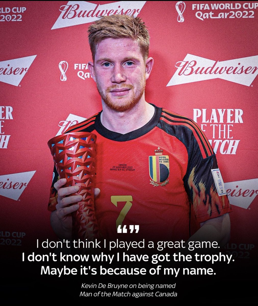 iamSeanAmadi's tweet photo. Nothing but Respect for the man #KDB7 Kevin De Bruyne, Saying it as it is . . . cos in some clear cases, some awards are given out of sentimental reasons instead of performance and achievements both individually and as a collective. https://t.co/P57lqiKhon
