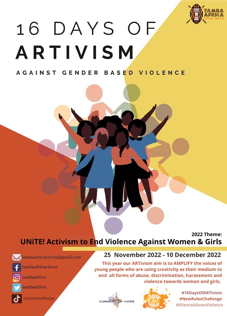 Tomorrow begins our #16DaysOfARTivism Against Gender-Based Violence Campaign
In response to recent events in Zim we have adopted the <a href="/UNZimbabwe/">UN Zimbabwe</a> theme “UNiTE! Activism to end violence against women and girls”
#16DaysOfARTivism
#NewRulesChallenge
#SilenceAllowsViolence
<a href="/UNZimbabwe/">UN Zimbabwe</a>