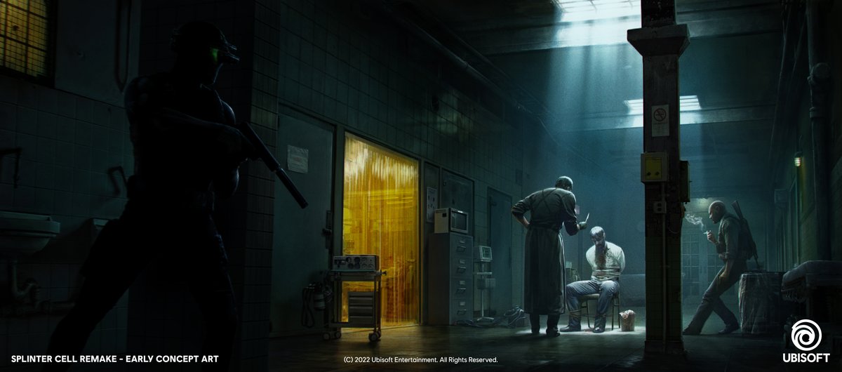Ubisoft's tweet photo. Need more intel? Get a closer look at the project here:
🟢 https://t.co/1jn7bclmMO
#SplinterCell20 https://t.co/YxgaRshoGz