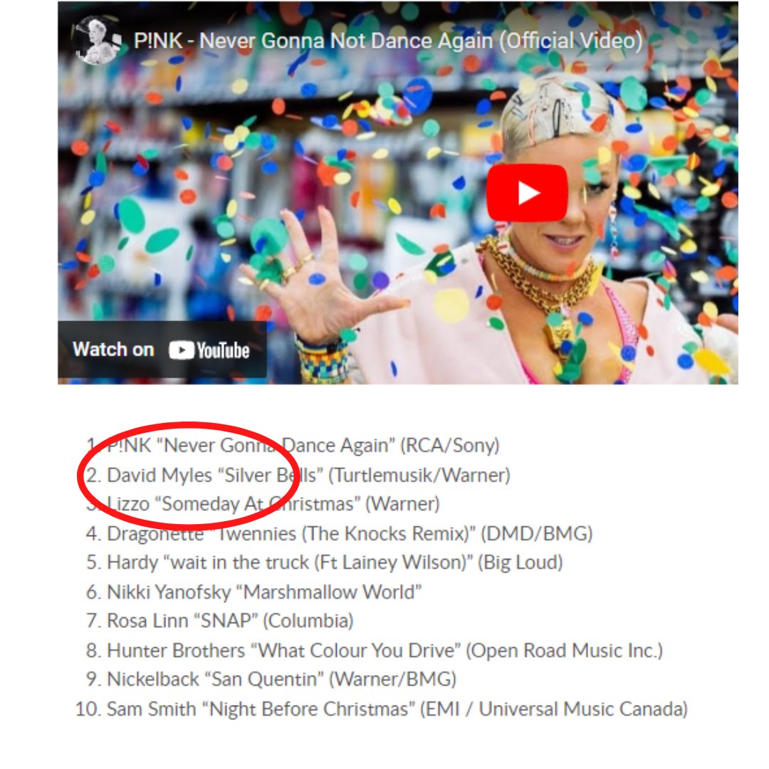 RPMpromotion's tweet photo. 🎄🎅 'Tis the season for incredible music &amp; HUGE milestones!!!! @mylesdavid's stunning work on #SilverBells 🛎 lands #1 Top CanCon Downloads AND #2 Top Download this week at @yangaroodmds!!!!!! @fyimusicnews 

https://t.co/ITAvykL5n9 https://t.co/VJCc6Mlv3X