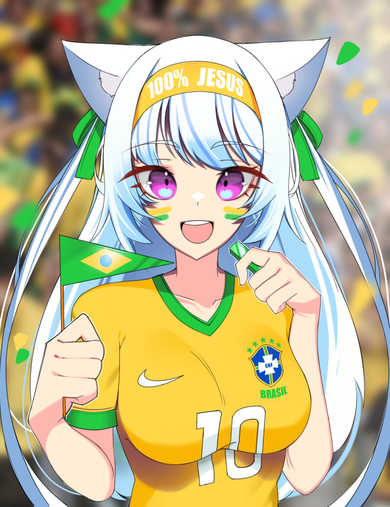 Milky Mew 🥛🎀 VTuber on Twitter: "WORLD CUP IS HERE VAI BRASILLLLL 🎨
