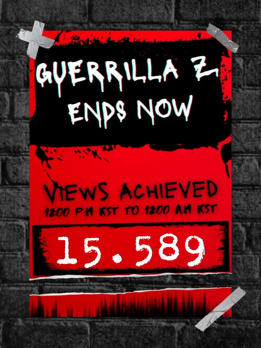 ATYstream's tweet photo. π«| GUERRILLA ON YOUTUBE
#GuerrillaZ has finished with an increase of 15.589 views, and #GuerrillaA has just started streaming! Let's see who will win this week! π₯πͺ
#GuerrillaTo30M
#ATEEZ #μμ΄ν°μ¦ @ATEEZofficial https://t.co/ejN6MWyeRP
